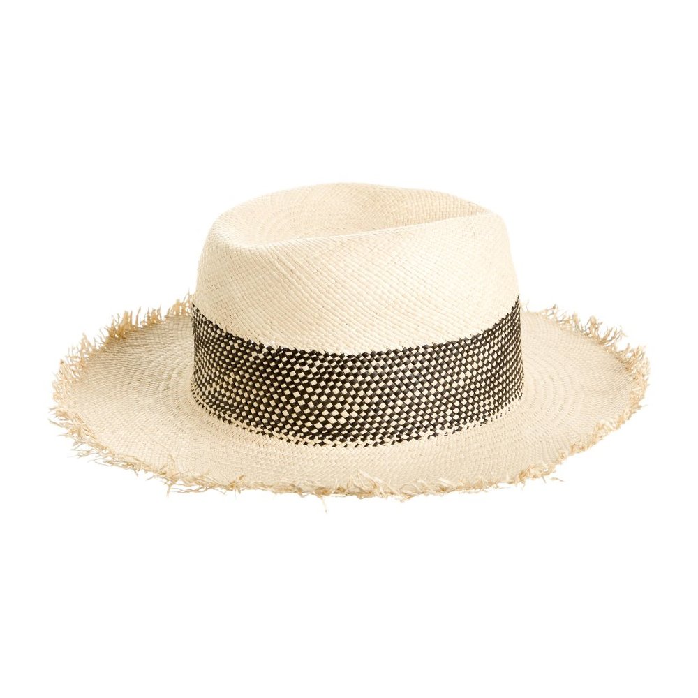Rag & Bone Frayed Edge Straw Panama Hat
